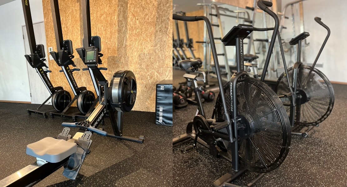 リグ、バーベル&プレート、KB、DB、カーディオ系、WBなど取り揃えています。（画像）